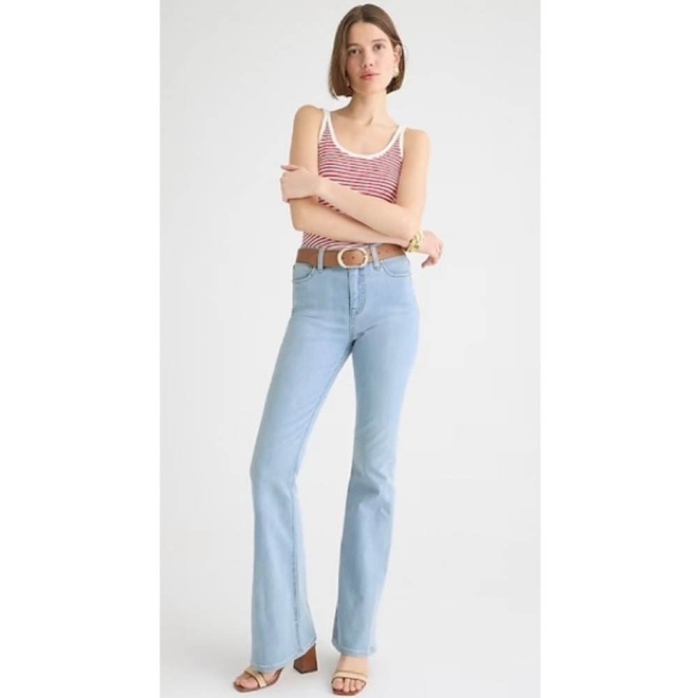 J. Crew Skinny Flare Jeans in Aria